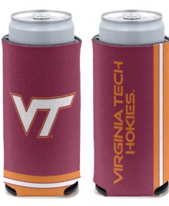 Virginia Tech Hokies 12 oz Maroon Slim Can Koozie Holder