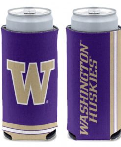 Washington Huskies 12 oz Purple Slim Can Koozie Holder