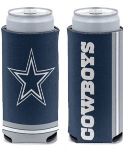 Dallas Cowboys 12 oz Navy Slim Can Koozie Holder