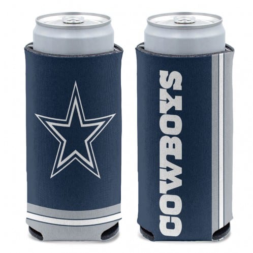 Dallas Cowboys 12 oz Navy Slim Can Koozie Holder