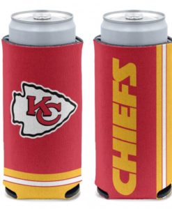 Kansas City Chiefs 12 oz Red Slim Can Koozie Holder