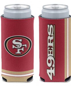 San Francisco 49ers 12 oz Red Slim Can Koozie Holder