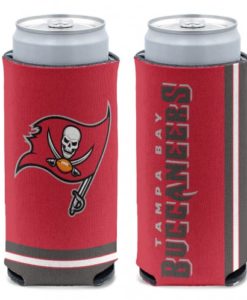 Tampa Bay Buccaneers 12 oz Red Slim Can Koozie Holder