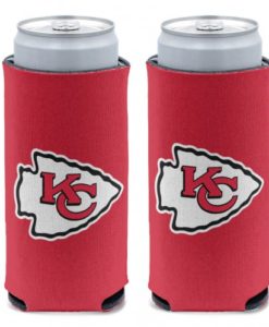 Kansas City Chiefs 12 oz Red Slim Can Koozie Holder