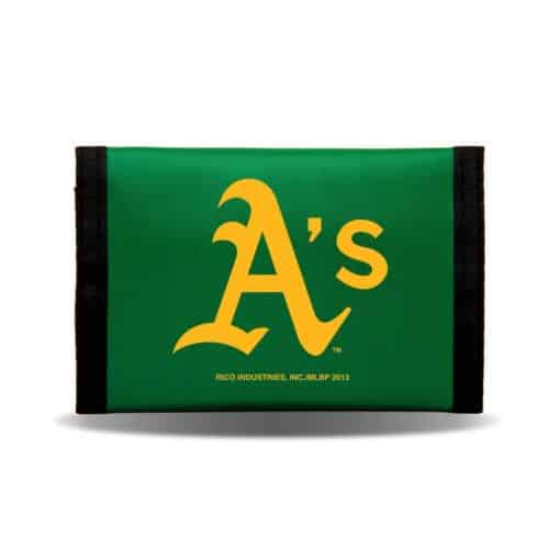 Oakland Athletics Nylon Trifold Wallet