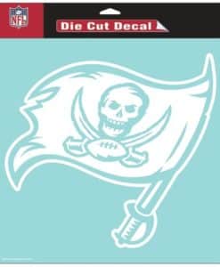 Tampa Bay Buccaneers Die-Cut Decal - 8"x8" White