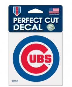 Chicago Cubs 4"x4" Perfect Cut Color Decal