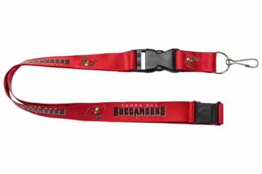 Tampa Bay Buccaneers Red Breakaway Lanyard with Key Ring