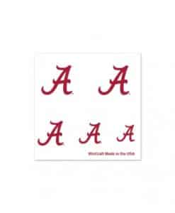 Alabama Crimson Tide Fingernail Tattoos