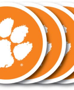 Clemson Tigers Coaster Set - 4 Pack