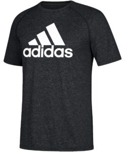 Men's Adidas Climalite Heather Black T-Shirt Tee