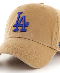 Los Angeles Dodgers 47 Brand Khaki Clean Up Adjustable Hat