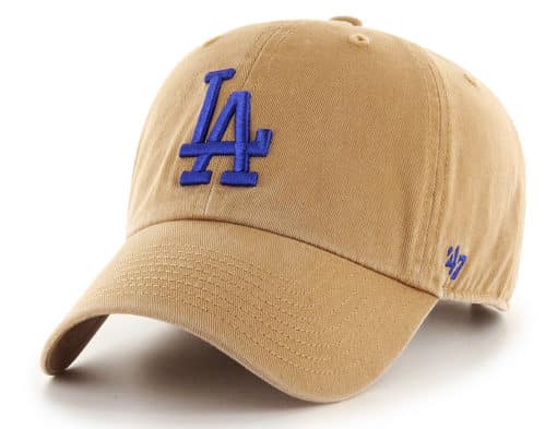 Los Angeles Dodgers 47 Brand Khaki Clean Up Adjustable Hat