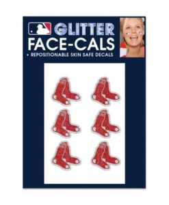 Boston Red Sox Temporary Glitter Tattoos