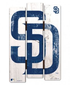 San Diego Padres Wood Fence Sign