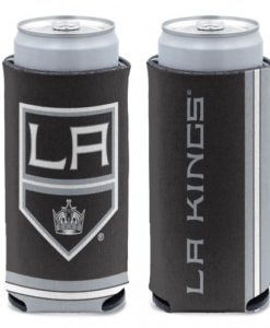 Los Angeles Kings 12 oz Black Slim Can Koozie Holder