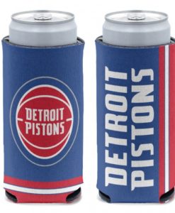 Detroit Pistons 12 oz Blue Slim Can Koozie Holder