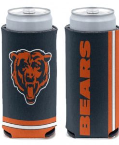 Chicago Bears 12 oz Navy Slim Can Koozie Holder