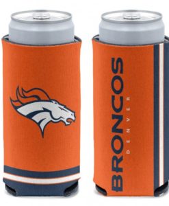 Denver Broncos 12 oz Orange Slim Can Koozie Holder