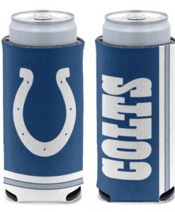 Indianapolis Colts 12 oz Blue Slim Can Koozie Holder