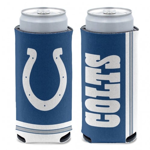 Indianapolis Colts 12 oz Blue Slim Can Koozie Holder