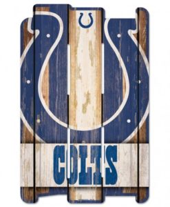 Indianapolis Colts Wood Fence Sign