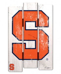 Syracuse Orange Wood Fence Sign