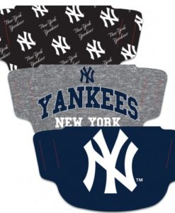 New York Yankees Mask Face Cover 3 Pack