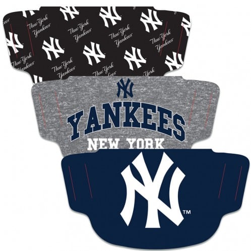 New York Yankees Mask Face Cover 3 Pack