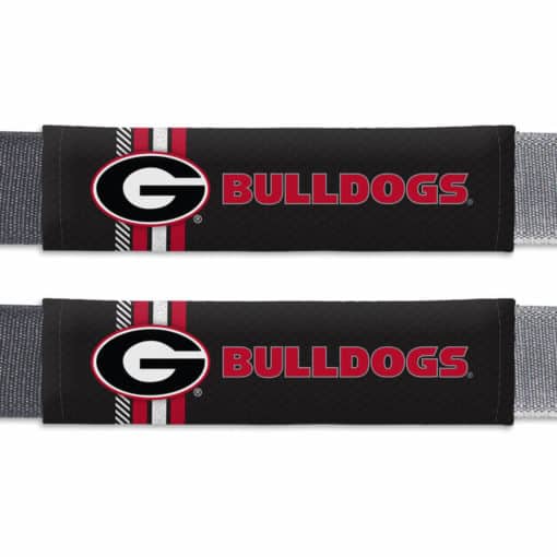 Georgia Bulldogs Rally Design Seat Belt Pads