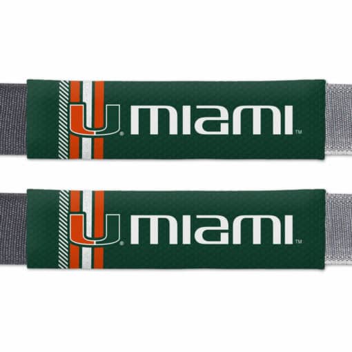 Miami Hurricanes Rally Design Seat Belt Pads