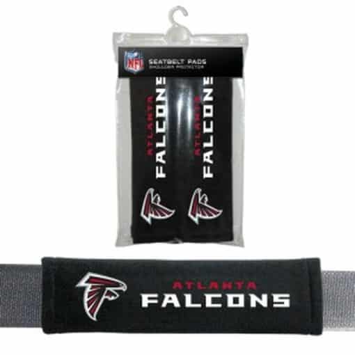 Atlanta Falcons Velour Seat Belt Pads