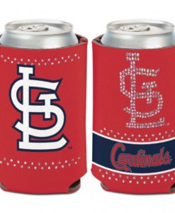 St Louis Cardinals 12 oz Red Bling Can Koozie Holder