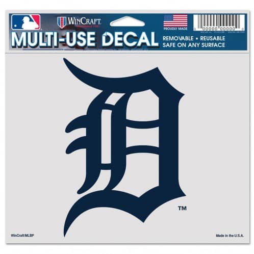 Detroit Tigers 5"x6" Navy Multi-Use Decal