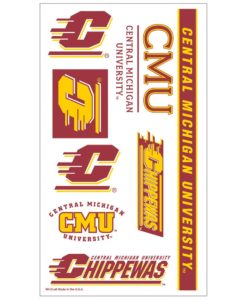 Central Michigan Chippewas Temporary Tattoos