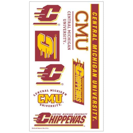 Central Michigan Chippewas Temporary Tattoos