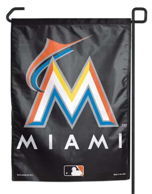 Miami Marlins Garden Flag 11x15