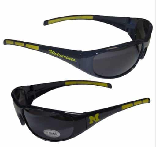 Michigan Wolverines Wrap Sunglasses