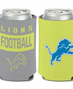 Detroit Lions 12 oz Neon Can Koozie Holder