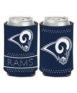 Los Angeles Rams 12 oz Navy Bling Can Koozie Holder