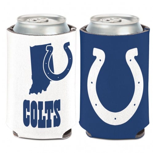 Indianapolis Colts 12 oz Blue White Indiana Can Koozie Holder