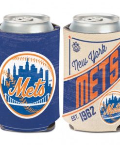 New York Mets 12 oz Blue Cooperstown Can Koozie Holder