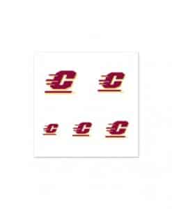 Central Michigan Chippewas Fingernail Tattoos