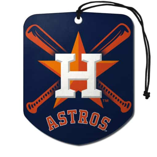 Houston Astros Air Freshener Shield Design 2 Pack