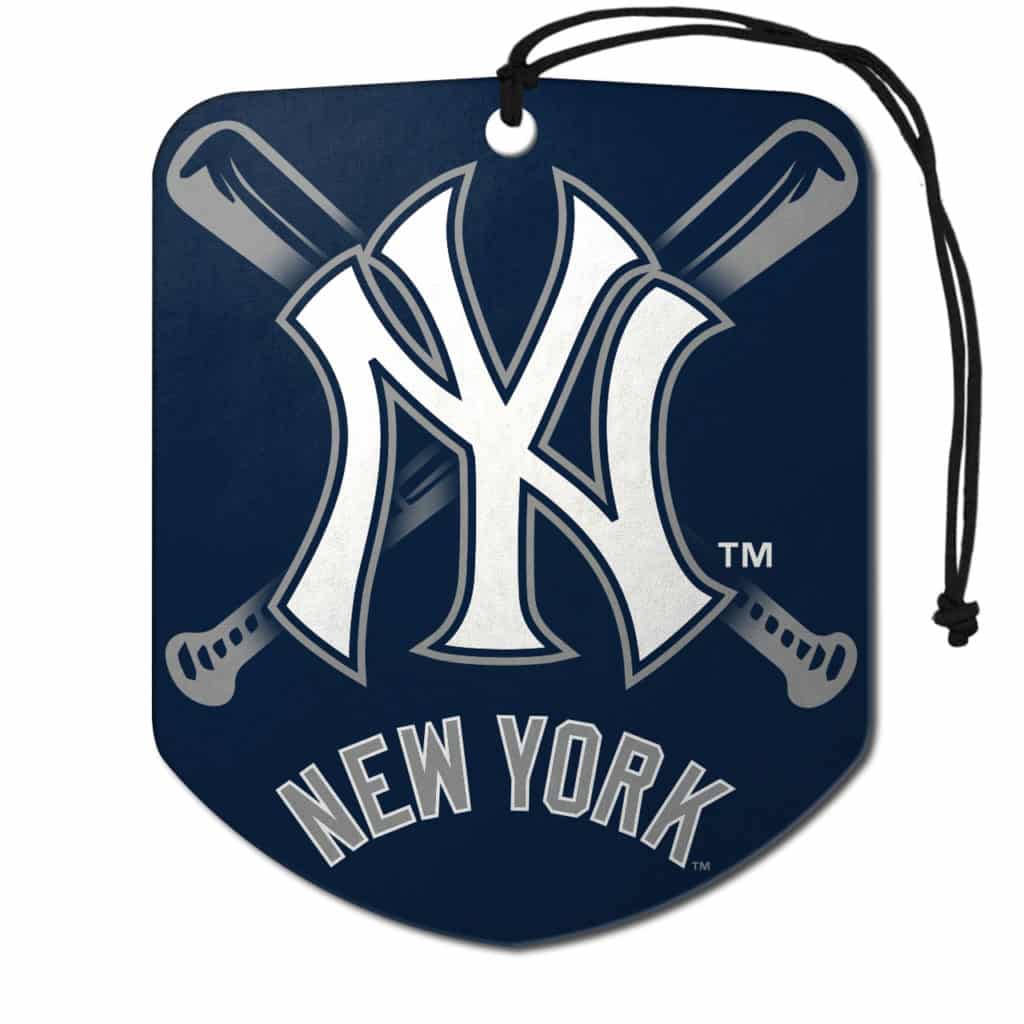 New York Yankees Air Freshener Shield Design 2 Pack - Detroit Game Gear