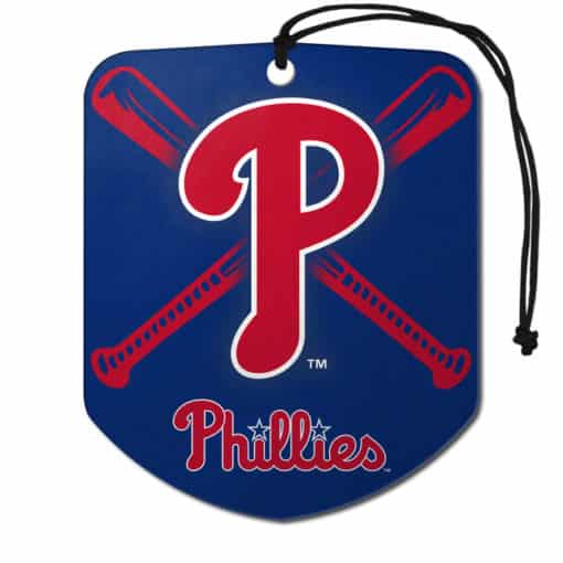 Philadelphia Phillies Air Freshener Shield Design 2 Pack