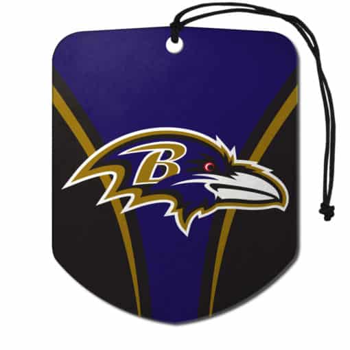 Baltimore Ravens Air Freshener Shield Design 2 Pack