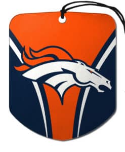 Denver Broncos Air Freshener 2 Pack Shield Design
