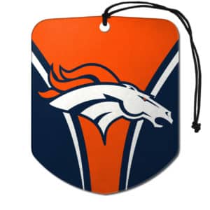 Denver Broncos Air Freshener 2 Pack Shield Design - Detroit Game Gear