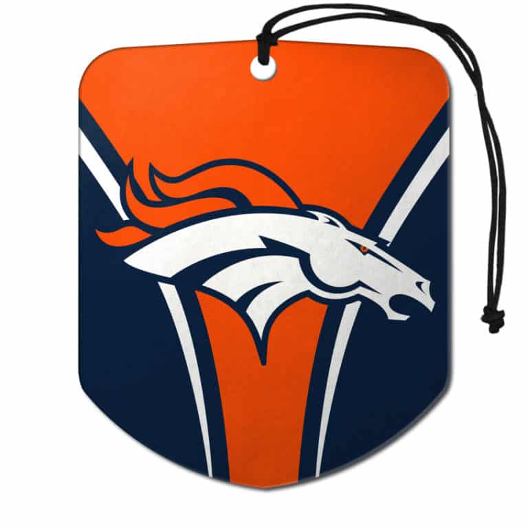 Denver Broncos Air Freshener 2 Pack Shield Design - Detroit Game Gear